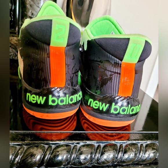 New Balance Kawhi 2 Goosebumps Leonard Black Green Orange Sneakers 13.5 Mens - Picture 9 of 16